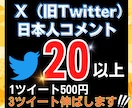 Twitterコメント20件×3ツイート増やします あなたのアカウントを最大級に輝かせます。安心の日本人リプライ イメージ1