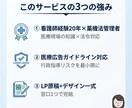 看護師×薬機法管理者がLP制作します 20年の医療現場経験で法令リスクを最小化 イメージ2