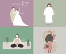 韓国っぽいシンプルアイコンイラストをお描きします SNS・ブログ・YouTube・プロフィールアイコンに୨♥୧ イメージ5