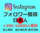 インスタグラムの日本人フォロワー獲得します instagram日本人のフォロワーを200-5000人獲得 イメージ1