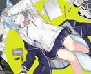 歌ってみた動画のカバーイラストを制作します あなただけのキャラクターイラストで動画のクオリティアップ イメージ1