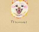 顔のみ / 大切な愛犬の似顔絵を描きます ご家族の好きな色で愛犬の似顔絵を手描きでお届けします イメージ1