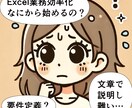VBAでの効率化、お話を聞いて提案します エクセル業務を効率化したいけど、要件定義が面倒…！という方へ イメージ1