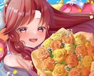 鮮やかで可愛い！印象的な1枚絵を制作します SNS・配信活動等に映える印象的なイラストをお届けします！ イメージ5