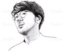 写真から鉛筆デッサン風に似顔絵を描きます SNSのアイコンやプレゼントに！ イメージ3