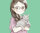 淡い色合いの似顔絵アイコン描きます デジタルイラストです。お好きなSNSにお使いください イメージ6