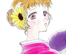 女の子のラフイラスト描きます 早くて安価なイラストをお届けします イメージ1