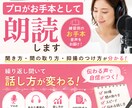 あなた専用！セミナー台本のお手本音声を収録します 話し方は、聞いて真似ることで上達します。 イメージ1