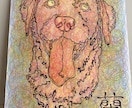ペットの似顔絵を個性的に描きます 色鉛筆と黒インクを使用したアート作品 イメージ3