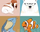 あなたの好きな動物をキャラクターにして描きます 自分を動物化、擬人化、何でも可！動物要素が欲しい方に。 イメージ4