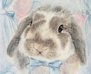 ペットの似顔絵、背景込みで絵本風に手描きします 飾り易いA5サイズ一点物です。プレゼントや虹組さんの思い出に イメージ3