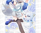 キラキラでかわいいイラスト描きます 手描き感の強いシンプルキュートな雰囲気がお好きな方に♡⟡.· イメージ5