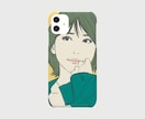 あなたの似顔絵イラストの、スマホケースを作ります 世界にひとつだけ！オリジナル似顔絵スマホケースを作ります！ イメージ1