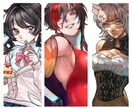 イラスト全般お受け致します 表情差分(2種)付きを無償で承ります イメージ4