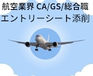 航空会社のCA/GS/総合職　ES添削します 現役GSがESサポートします！ イメージ1
