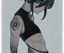 ダークやシックな雰囲気のイラストを描きます MVや配信や表紙など目を惹くイラストが欲しい方に！ イメージ6