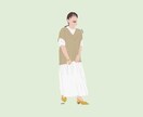 オシャレな似顔絵イラスト・アイコンを作成します 思い出のお写真やお気に入りのコーディネート写真をイラストに。 イメージ1