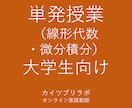 大学の微分積分・線形代数を教えます 大学での単位取得に向けてサポートします イメージ1