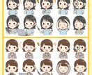 SNS特化⭐︎ミニキャラアイコン10点制作します 高画質納品◎商用無料◎SNSスターター様にもおすすめ♩ イメージ7