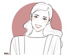 商用OK！大人可愛い華やか線画で注目度が上がります 自分のイメージカラーでおしゃれなアイコンを作ってみませんか？ イメージ3