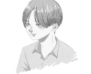 雰囲気のある鉛筆画風モノクロのイラスト描きます 手描き感のあるイラストでオリジナルの世界観を形にできます！ イメージ2