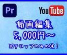テロップのみでもOK！！動画編集を請け負います YouTube（旅、ビジネス系も！)テロップのみ3000円～ イメージ1