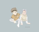 アイコン用【子供】のイラスト描きます お洒落でワンランク上のこどもアイコン描きます イメージ3