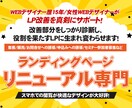 効果のないLPを徹底改善リニューアルします WEB制作歴17年のプロが原因を診断し改善策を提案します イメージ1