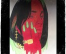 以顔絵を描いてます 顔を描くのが好きなのでもしよかったら注文してください。 イメージ5