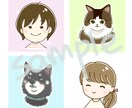 SNS用のアイコン描きます 女の子を中心に、シンプルでかわいいイラスト作成します イメージ4