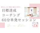 60分単発セッション／習慣化で目標達成を叶えます 【あなたに合った習慣作り】で目標達成をサポート！ イメージ1