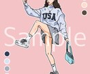 海外風可愛いポップアートを描きます iPad Proであなただけのポップアートを描きます イメージ1