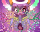 個性的で可愛い厚塗りの女の子のアイコン描きます 個性的な絵柄で可愛いを作ります！是非ご相談ください！ イメージ1
