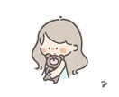 ほっこり・ゆるいイラストを制作いたします プレゼントやSNSのアイコンなどさまざまな用途で使用可能です イメージ7