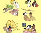 ペットをイラストでデフォルメチェンジします ちょっとクスッとなるような可愛いイラストに仕上げます イメージ2