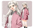 Adopt【ピンク制服の女子高生】立ち絵販売します TRPGやゲーム等でも利用できる豊富な表情差分30種 イメージ1