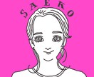 オシャレ白黒線画でアイコン描きます デフォルメ似顔絵や手書きタッチのイラストをSNSアイコンに！ イメージ2