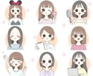 好感度アップ♪ゆるかわ♡アイコンお描きします 商用OK!インスタやX(ツイッター)、ブログ等のSNSに♪ イメージ6