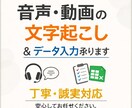 データ入力、音文字起こしを行います コミュニケーションを心がけています安心してお任せください。 イメージ1