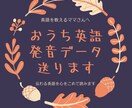 当日納品 おうち英語フレーズの音声データ送ります *ご希望のフレーズの英訳&録音データを作成します* イメージ1