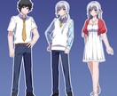 3000円で表情差分付き！立ち絵描きます 楽しくてインパクトのあるキャラクターを！ イメージ5