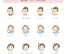 明るく親しみのあるアイコンお描きします 商用利用可♪ブログの吹き出し用にも使える表情豊かなアイコン イメージ4