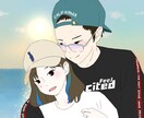 カップル似顔絵描きます 結婚式・記念日・プレゼントで使用できるイラスト作成します イメージ5