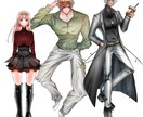 全身3000円でTRPGの立ち絵描きます 3日で納品可能！全身3000円です！ イメージ3