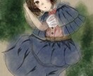 イラスト水彩画風をかきます 水彩画風でかわいいく儚い感じを イメージ1