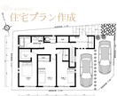 土地購入前等に参考平面プラン作成します どの程度の規模感で建築可能か、簡易プラン作成を行います！ イメージ1
