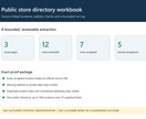 公開店舗・拠点一覧をExcelに整理します 公開店舗・拠点一覧を参照元URL付きExcelに整理します イメージ1
