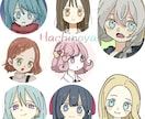 シンプルな女の子イラストかきます シンプルで可愛いアイコンを最短1日からあなたに イメージ2