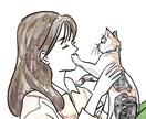カラー・全身料金込！動物と女の子のイラスト描きます 商用利用可！動物との可愛い時間を絵に落とし込みます イメージ2