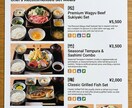 丸投げOK！写真からインバウンドメニュー制作します 外国人客の「注文率」が変わる。写真・ピクトグラム完備メニュー イメージ3